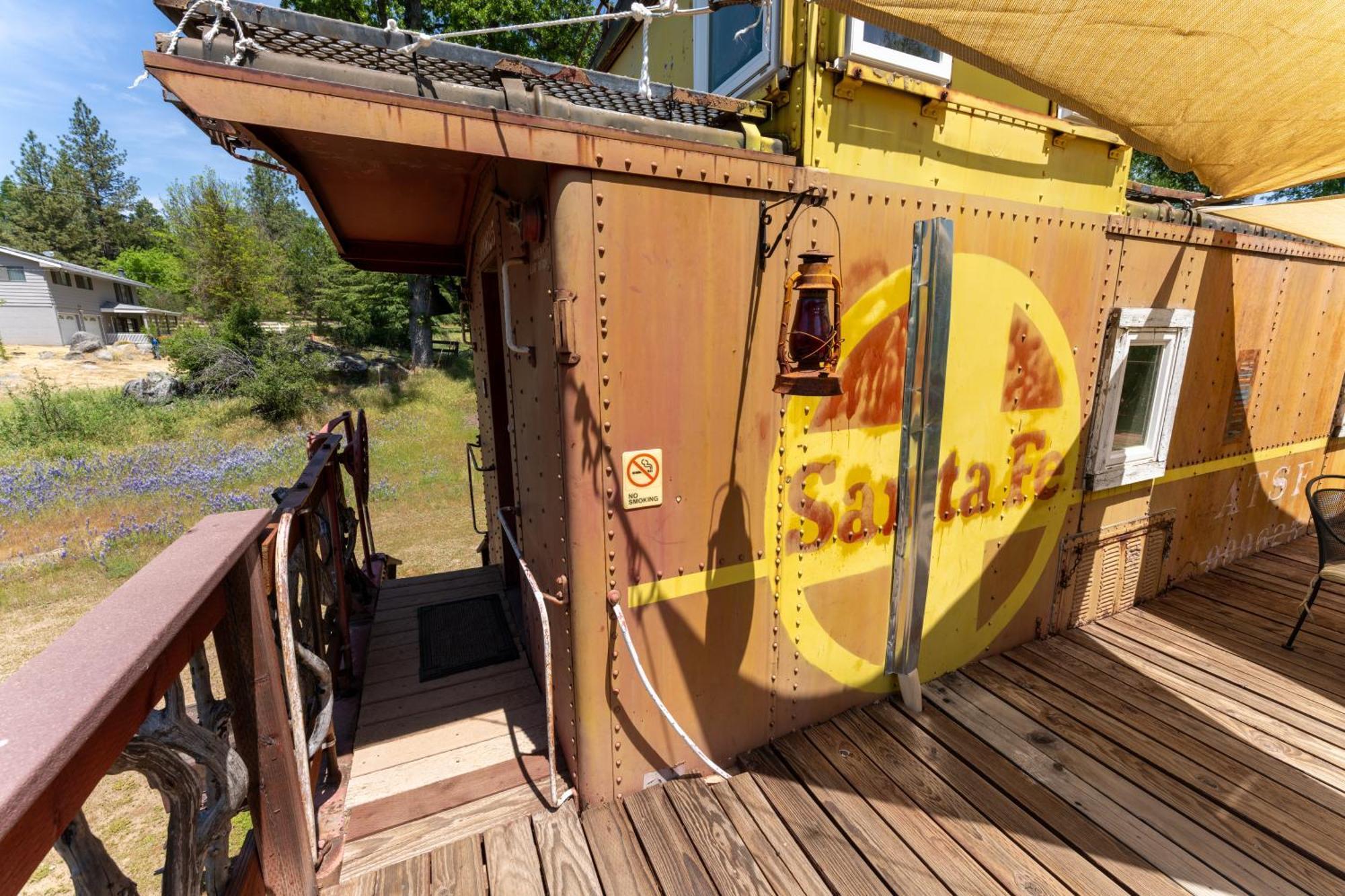 Little Red Caboose Villa Oakhurst Exteriör bild