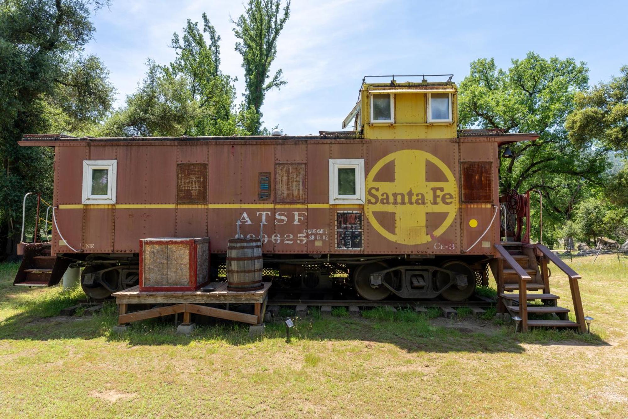 Little Red Caboose Villa Oakhurst Exteriör bild